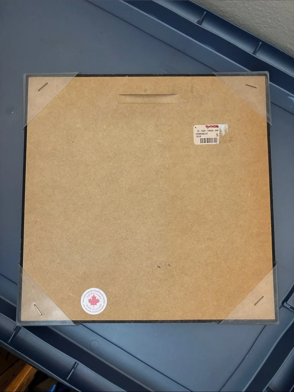 T.J.Maxx Black Backed Square Wall Frame